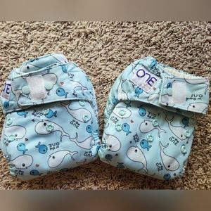 TWO Grovia O.N.E. Ur the One Cloth Diapers